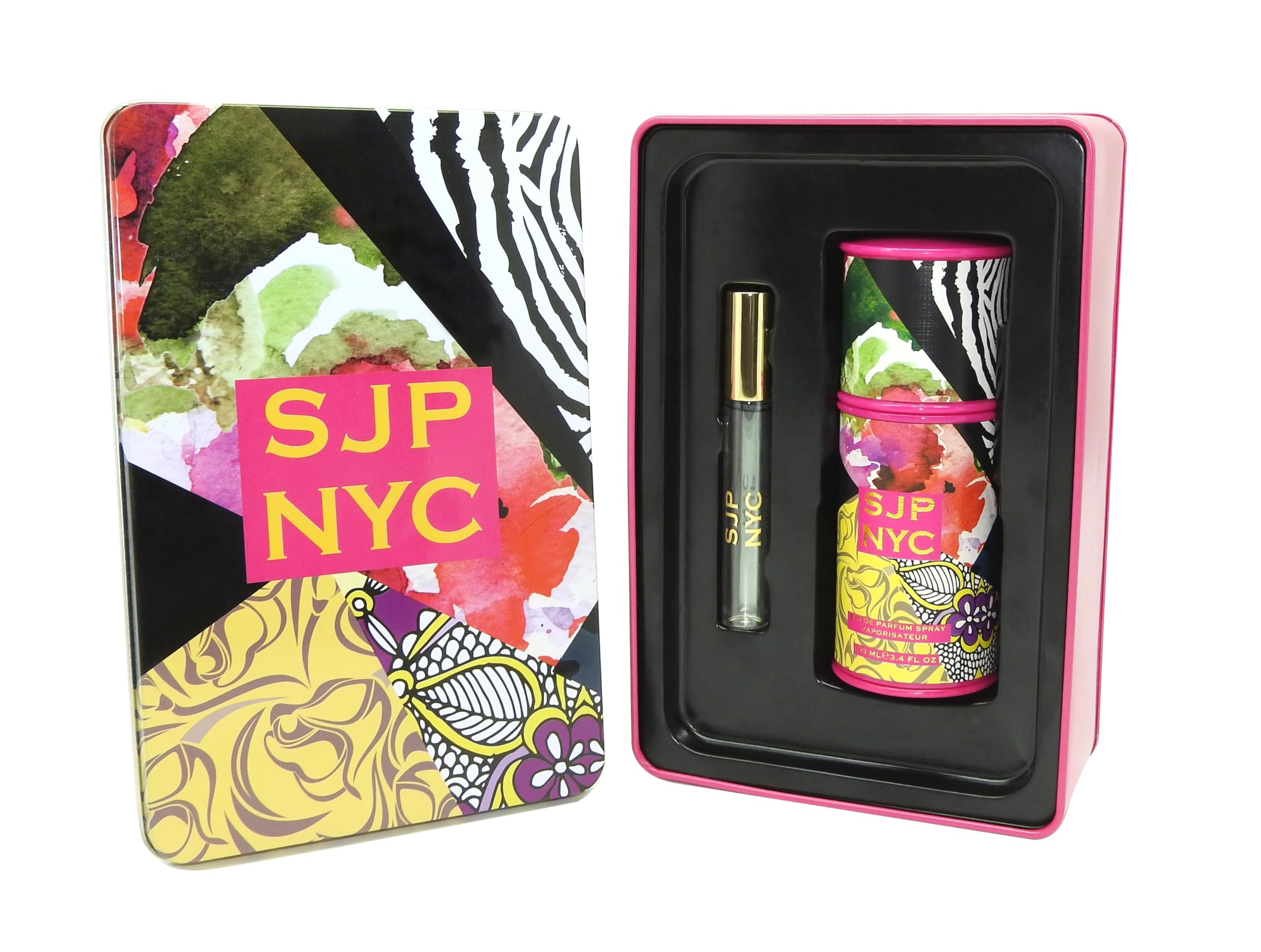 SJP NYC Gift Set For Women-Adventurous, Enticing Fragrance-Cocktail Of Floral, Fruity, And Musky Notes-Contains Perfume Spray 100 ml And Mini Rollerball 10 ml In Iconic, City-Inspired Scentl - 2 Pc