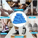 Flintronic Plastic Shoe Covers 100 Pcs Disposable Waterproof Non slip view 7
