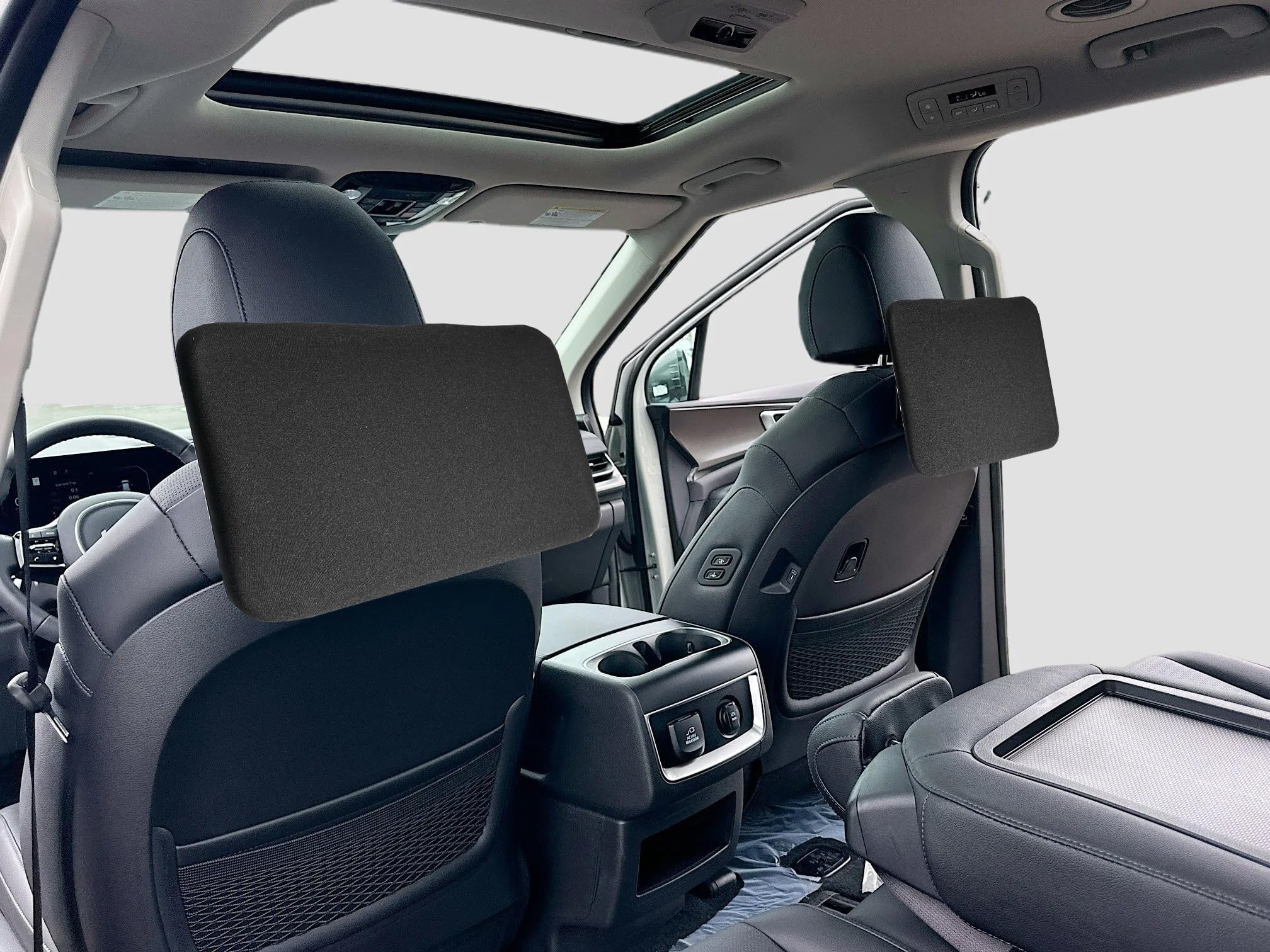Photo 1 of 1.5mm Neoprene Screen Protector Cover for 2025 2026 Kia Carnival Rear Entertainment System with Elastic Strap Shock Absorption Scratch Resistant Dust Proof