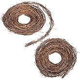 2 PCS Grapevine Garland - DIY Crafts Natural Grapevine Twig Vines, 15 Feet Vines Garland Wreaths for Wedding House Holiday Door Vase Wall Decor