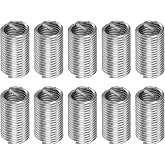 HARFINGTON 10pcs Wire Thread Inserts M12 x 1.75 3D 304 Stainless Steel | Helical Coiled Wire Threaded Sleeve