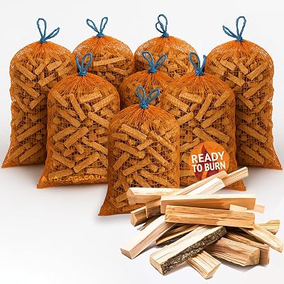 GardenCo 8 Net Pack Kiln Dried Kindling Wood 20kg Fire Starters