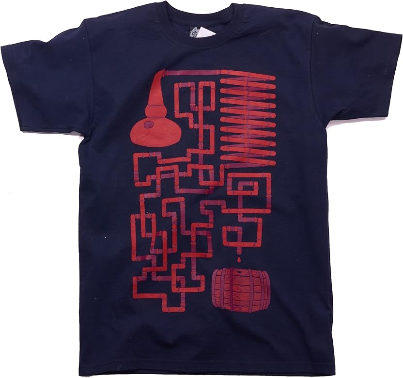 Urban Pirate Dark Navy Whisky Distil T Shirt Small Amazon Co Uk Clothing