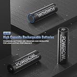 POWEROWL AA Rechargeable Batteries 8 Pack 2800mAh NiMH 1.2V Long Life view 2