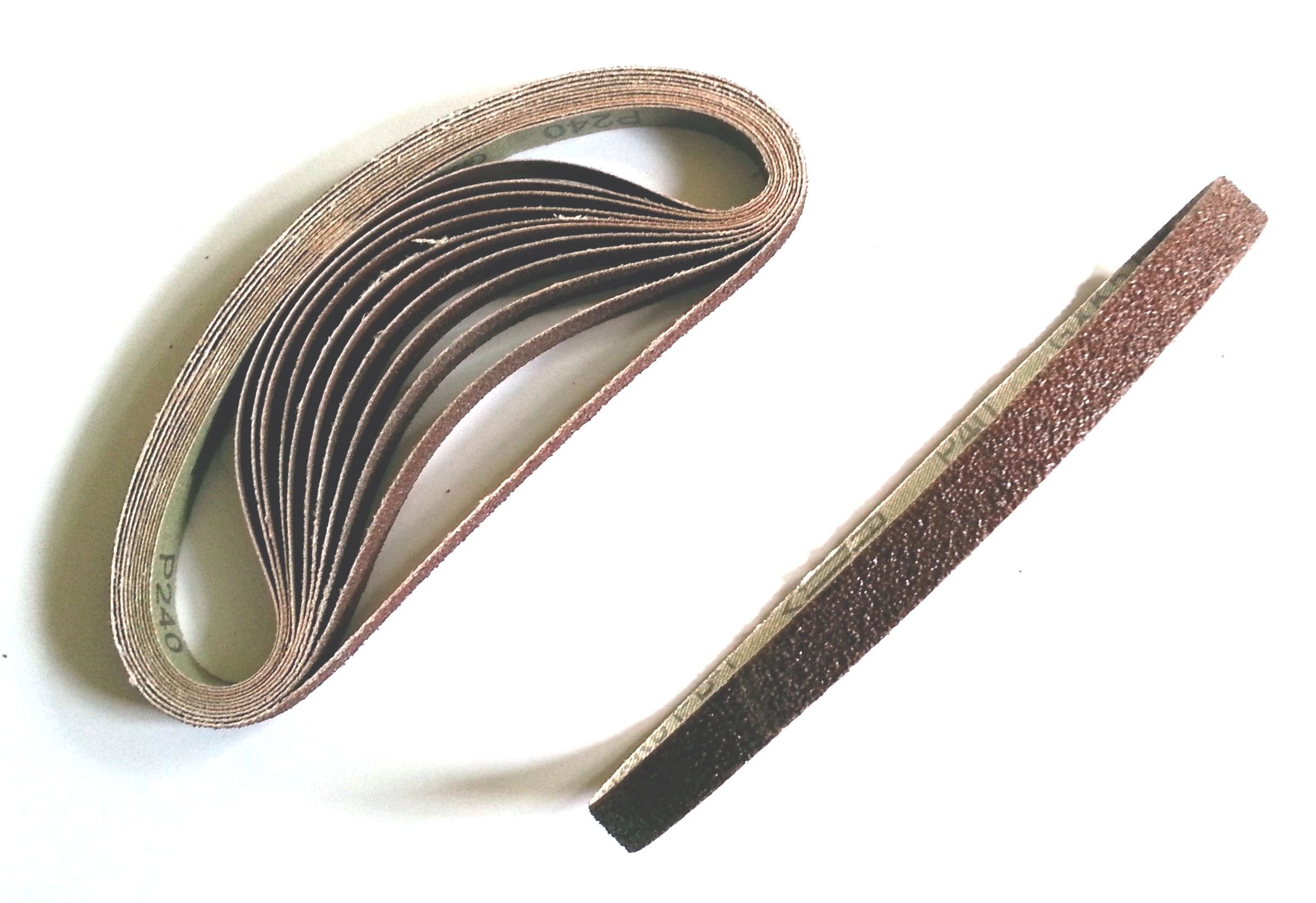 48 Piece Fabric Sanding Belts for Mixed 13X451 – 6 Each 8 x Grit 40/60/80/120/240 Grit