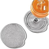 Momo Lifestyle Porta Copos de Terra Diatomácea Drycup, Seca em 1 Minuto, Formato Orgânico Concha, 2 Unidades