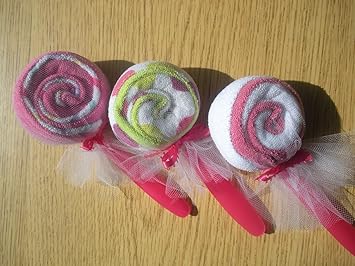 Amazon Com Baby Washcloth Lollipops Baby Shower Favor Gift For Amazon Com Baby Washcloth Lollipops Baby Shower Favor Gift For