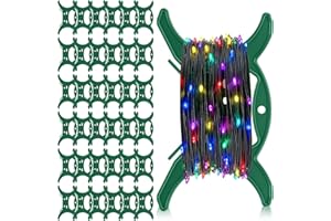 Thyle 36 PCS Christmas Light Storage Holder All Purpose Light Organizer for Xmas Cord Wind Up Storage for Tree Lights Extension Cord Garland Beads Rope(Green)