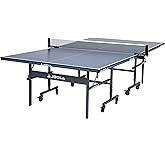 JOOLA Tour Indoor Ping Pong Table with Quick Clamp Table Tennis Net - 10 Minute Assembly - Foldable Indoor Surface with Single Player Playback Mode - Competition Grade MDF Top - Tournament Quality