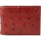 Exotic Wallet Genuine Ostrich Leather Multiple Colors (Cognac)