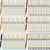 Lothee 84 Pcs 7mm Slimline Pen Kits Woodturning Bulk, Multicolored | Twist Design with Black Refills, Lathe Turning Supplies for Office DIY, Teacher Gifts, Pen Making for Woodworkers