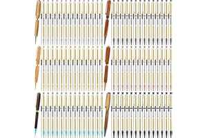 Lothee 84 Pcs 7mm Pen Making Kits for Woodturning Slimline Pen Bulk Twist Kit with Refill Lathe Turning Supplies for Making Office DIY Friend Teacher Gift (Multicolored)