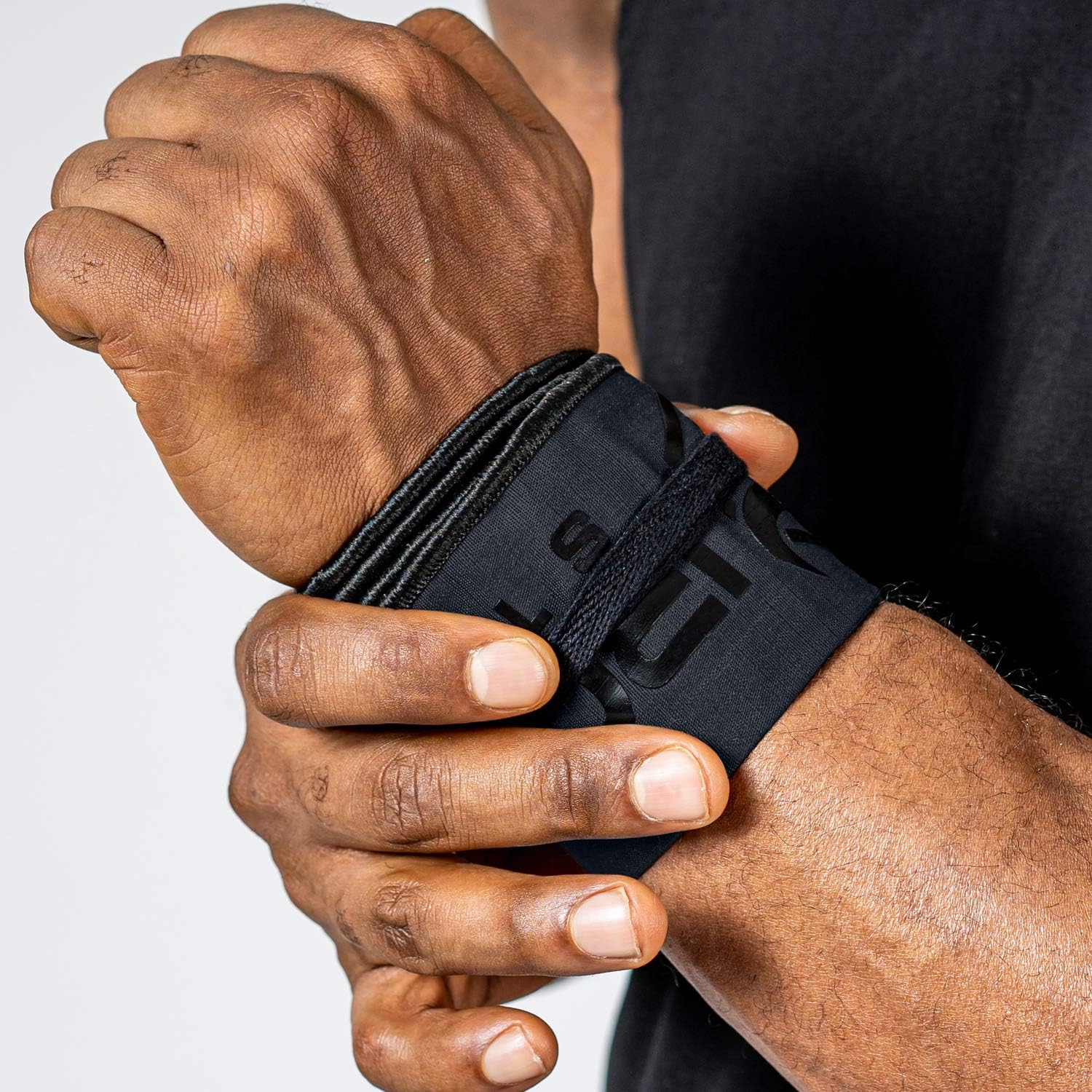 Iron Bull Strength Wrist Wraps for Cross Training, Calisthenics, Olympic Weight Lifting and WOD Workouts - Adjustable Nylon Wrist Straps for All Wrist Sizes - for Men and Women (Black) : Sports & Outdoors