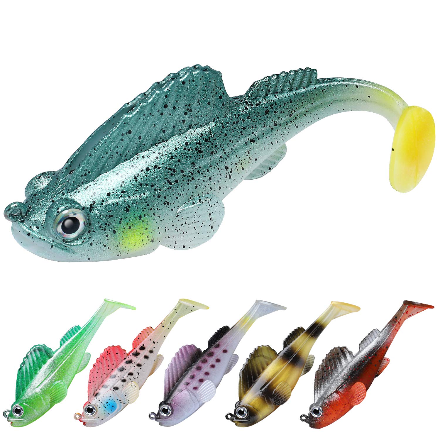 TRUSCEND Fishing Lures for Bass Trout Jighead Lures