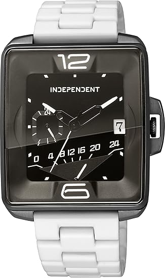 Amazon インディペンデント Independent 腕時計 Innovative Line Swing レトログラード24時間計付 ステンレス シリコンラバーコーティングバンドモデル Bq5 048 53 メンズ メンズ腕時計 腕時計 通販