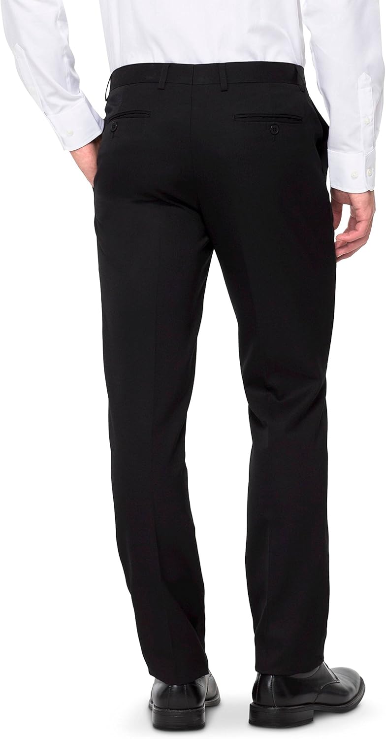 black slim fit pants