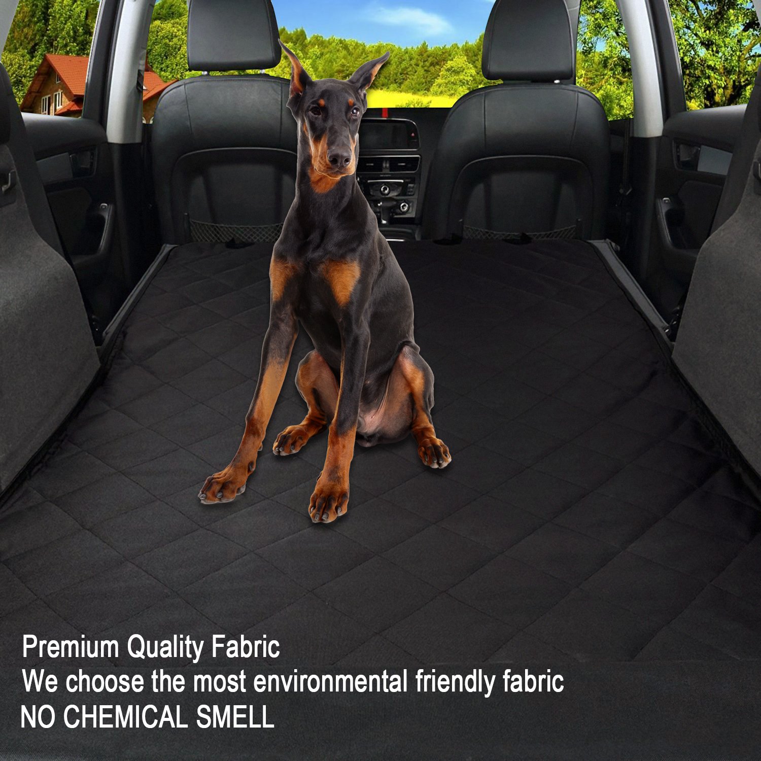 ledorr Dog Car Seat Cover, Trunk Cargo Liner, Universal Fit Pet Seat Cover for Cars, Trucks & SUVs, Waterproof Nonslip Washable Pet Mat
