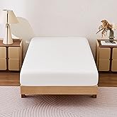 Amazon Basics Soft Fitted Sheet, Lightweight Bottom Sheet, 14-Inch Deep Pocket, Durable and Long Lasting, Easy Care, Twin, White, Pack of 2
