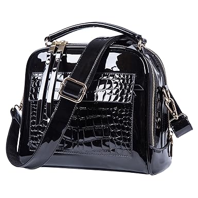 Lucien Hanna Lucien Hanna Women Handbags Purses Shoulder Bags Tote Bag (Black)