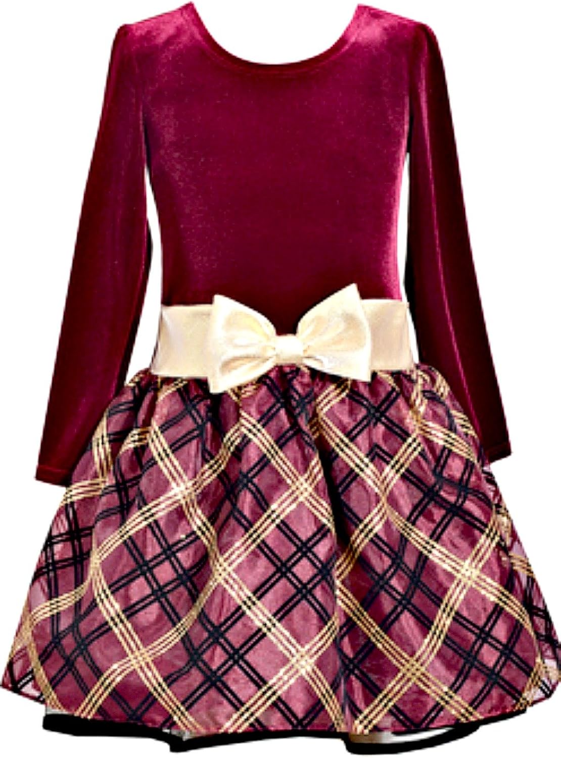 bonnie jean long sleeve drop waist dress