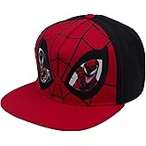 Marvel Spider-Man Baseball Cap, Venom and Carnage Cotton Adjustable Adult Snapback Hat with Flat Brim, Red, One Size