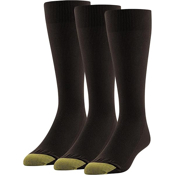 Amazon.com: GOLDTOE Men's Metropolitan Over-The-Calf Dress Socks, 3-Pairs,  Black, Large : Clothing, Shoes & Jewelry
