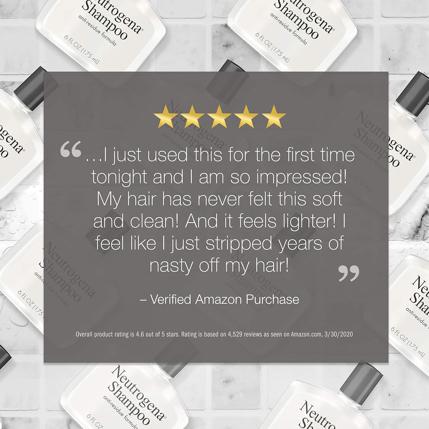 Neutrogena Anti-Residue Clarifying Shampoo, Gentle Non-Irritating Clarifying Shampoo to Remove Hair Build-Up & Residue, 6 Fl Ounce: Beauty