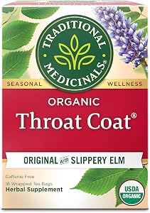 Traditional Medicinals Organic Throat Coat Seasonal Tea, 16 Tea Bags (Pack of 1)