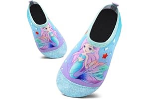 ICEUNICORN Kids Water Shoes Girls Boys Outdoor Quick Dry Barefoot Aqua Socks for Toddler Sport Beach Swim Surf