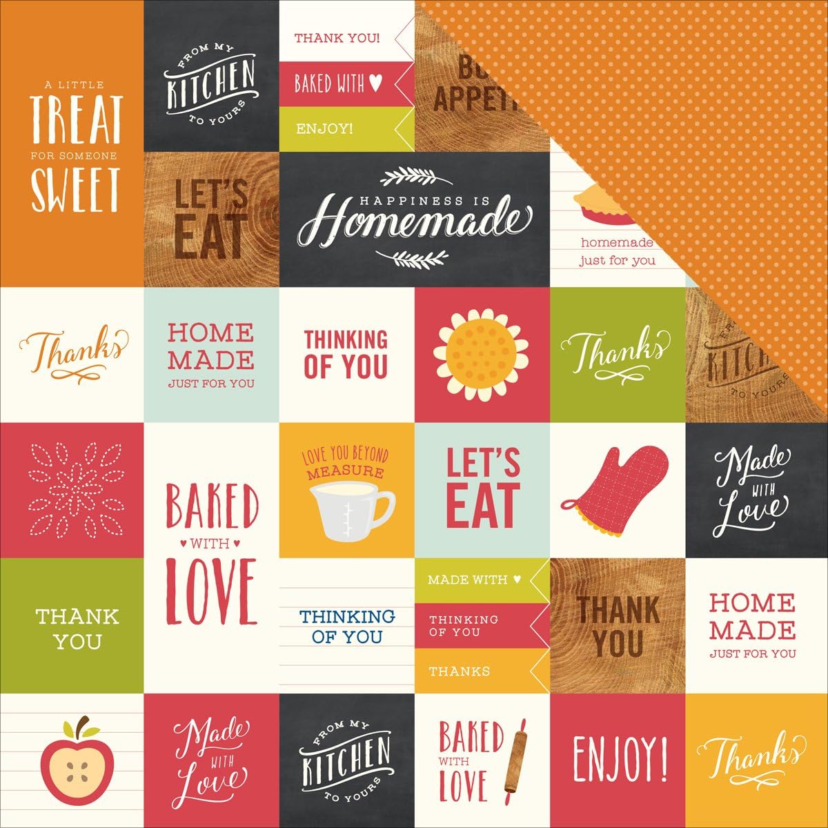 Harvest Double-Sided Cardstock 12"X12"-From My Kitchen