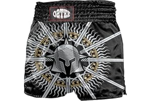 O2TEE Muay Thai Shorts Boxing Shorts MMA Kickboxing Traditional Styles Nation Shorts