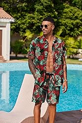 COOFANDY Men's Summer Beach Outfits 2 Piece