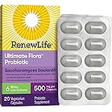 Renew Life® Adult Probiotic - Ultimate Flora™ Saccharomyces boulardii Probiotic Supplement - Shelf Stable, Gluten, Dairy & So