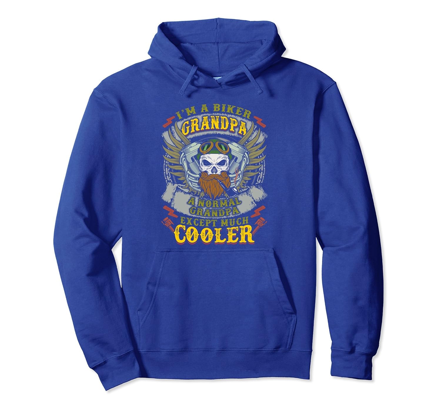 Grandpa Motorcycle Hoodie Biker Like Normal Much Cooler Papa-anz