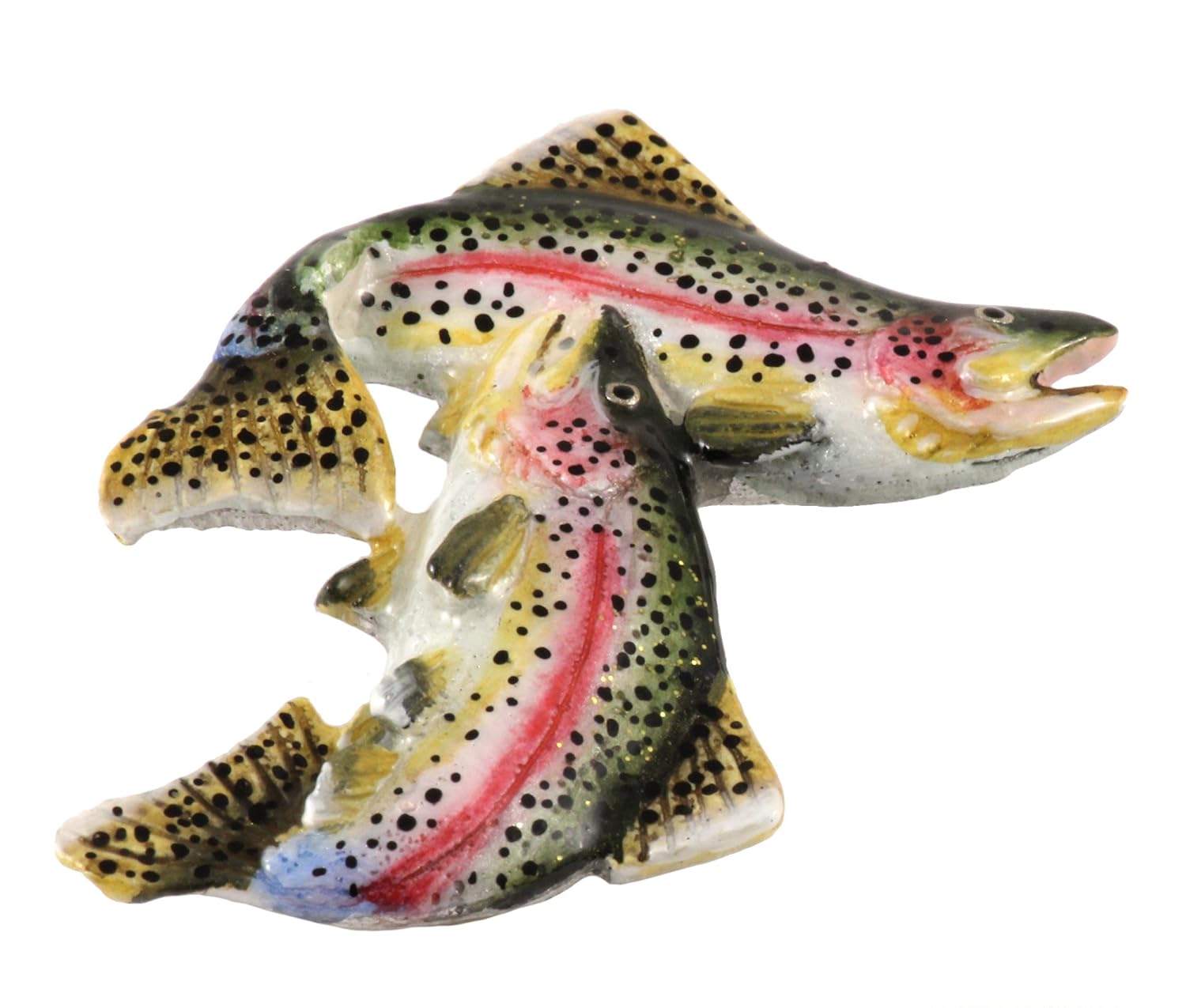 Pintado de trucha arco iris Premium~~~del imán del refrigerador de ...