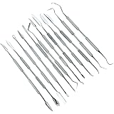 SE DD312 12-Piece Stainless Steel Double-Sided Wax Carvers Set