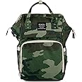 FEWOFJ Camo Dad Diaper Bag Backpack for Baby Boy, Large Tactical Nappy Bags for Mens Travel