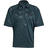 Adidas Mens Stadium 3-Stripes Tennis Inspired Jacquard Polo T-Shirt