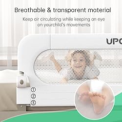 UPGOGO Folding Bed Rail for Toddlers,Baby Bed Rail