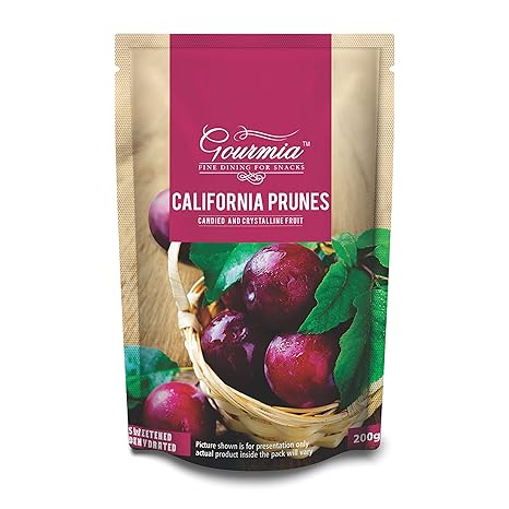 Gourmia Dried California Prunes, 200g