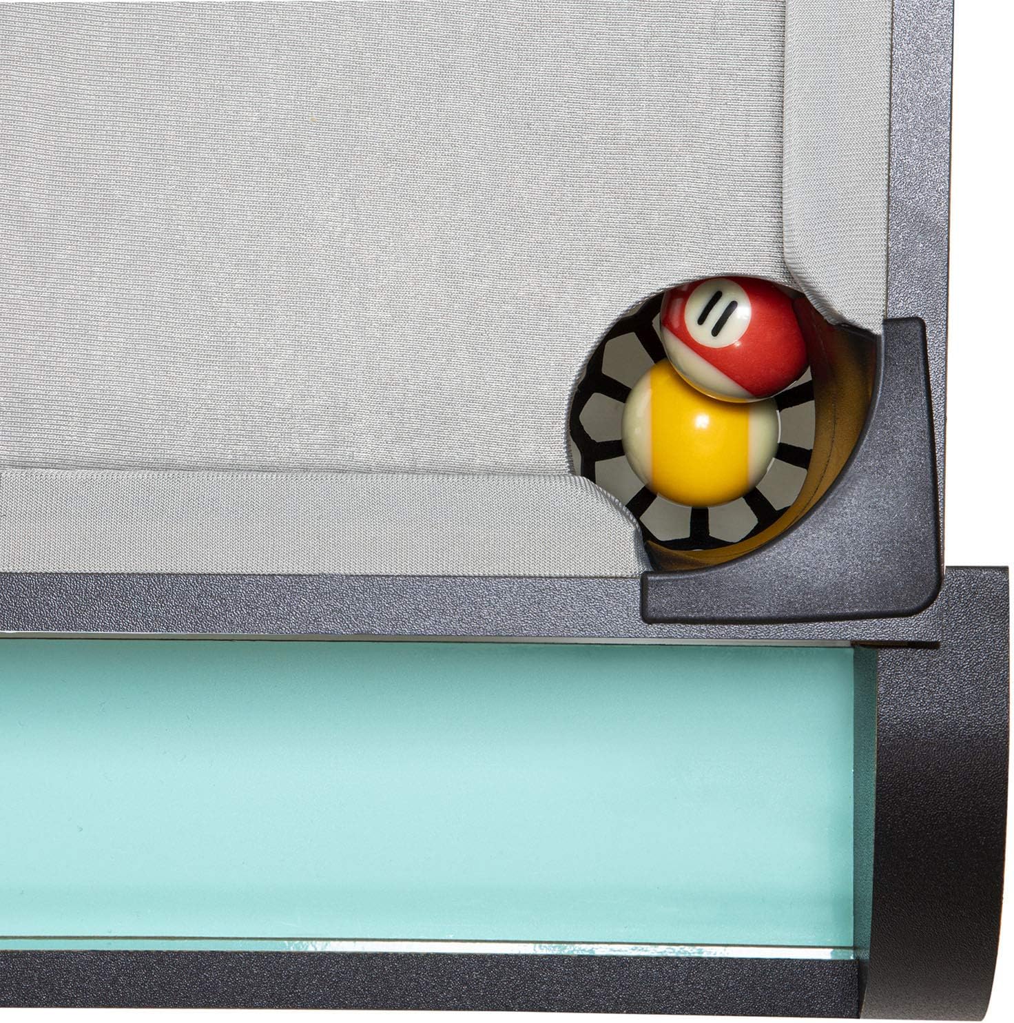 Tabletop Pool Set -Billiards Table Game Set, Mini Pool Table for Premium Tabletop Billiards Mini Snooker Game Set Travel-Size Billiards Table top with Balls, Cues, and Rack: Sports & Outdoors