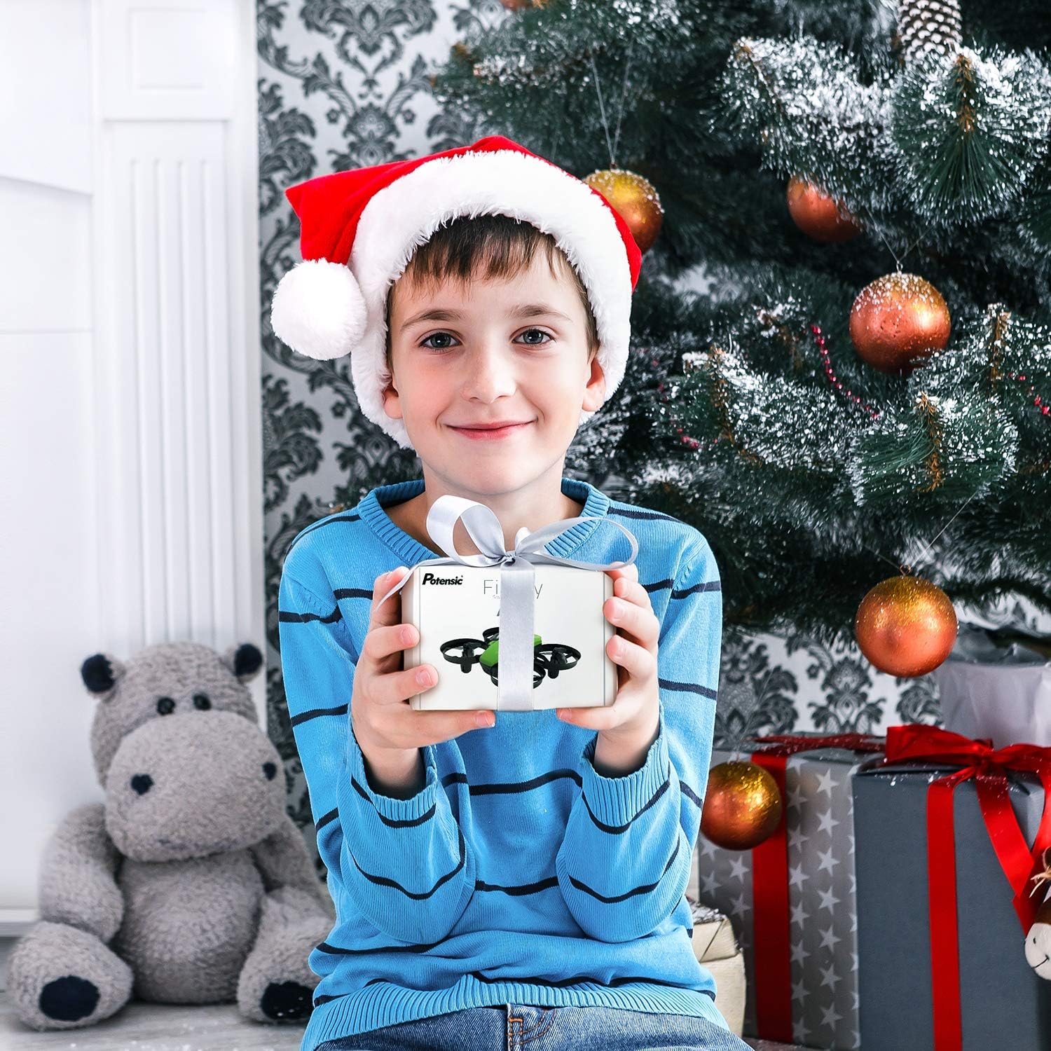 Potensic Upgraded A20 Mini Drone Easy to Fly Drone for Kids and Beginners, RC Helicopter Quadcopter with Auto Hovering, Headless Mode, Remote Control and Extra Batteries - Green: Toys & Games