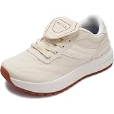 WHITIN Women's Wide Toe Box Cushioned Walking Sneakers S301 | Natural Toe Spread for Width Feet, Reduces Pressure, Cushioning EVA Midsole, LightWeight Canvas for Daily Wear