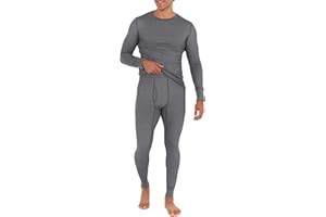 Fruit of the Loom mens Recycled Waffle Thermal Underwear Set (Top and Bottom)