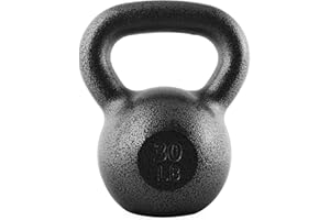 WF Athletic Supply Hammerstone Painted Cast Iron Kettlebells, Home & Gym Equipment, Great for Strength Training, Full Body Workout & Crossfit Training, Color & Size Options Available in 10-80 Pounds