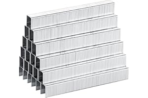 meite T-50 Staples, 9/16 Inch Length Heavy Duty Staples for Staple Gun, Galvanized, 20 Gauge 3/8" Crown, Compatible with T-50 Staple Gun, Ideal for Upholstery, Construction, Furniture (5,000 Counts)