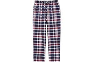 TINFL Kids Boys Woven Plaid Check Cotton Soft Lightweight Long Shorts Drawstring Pants with Pocket
