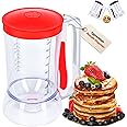 Eggssentials Pancake Batter Dispenser - Batter Dispenser with Squeeze Handle for Cupcakes - Pancakes - Cookie Cakes - Waffles - and Biscuit Separation.