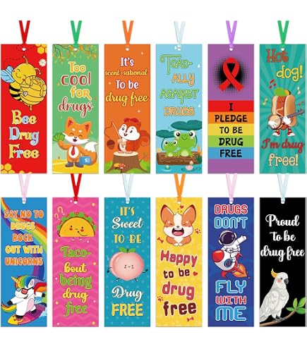 Gersoniel 48-Pack Red Ribbon Week Pens - Funny Anti-Drug Awareness Pens For School Events