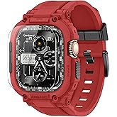 amBand M1 Sport Case Band for Apple Watch Ultra 3/2/1 & SE 3/2/1 & Series 11 10 9 8 7 6 5 4 3 49mm 46mm 45mm 44mm 42mm 41mm 40mm 38mm, Shockproof & Scratch Resistant Rugged Bumper for Men